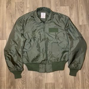 Military Jacket Flame Resistant Nomex US Military CWU—36P Flight Full Zip Bomber